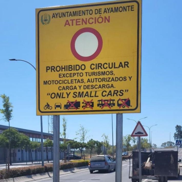 PLACAS DE PROHIBICION AYAMONTE, HUELVA